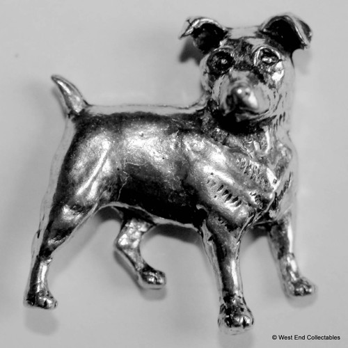 Jack russell pewter pin brooch - russell,