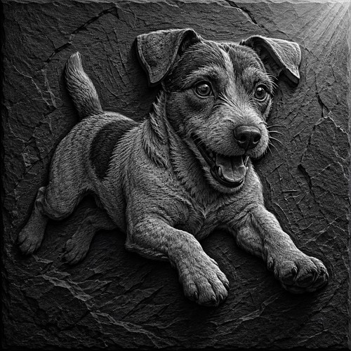 Jack russell terrier engraved - terrier,