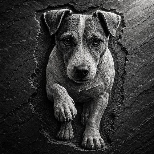 Jack russell terrier engraved - russell,