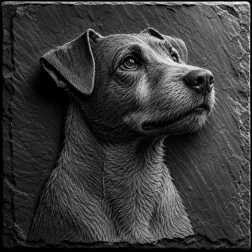 Jack russell terrier engraved - russell,