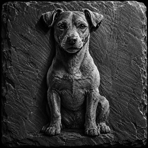 Jack russell terrier - jack, engraved